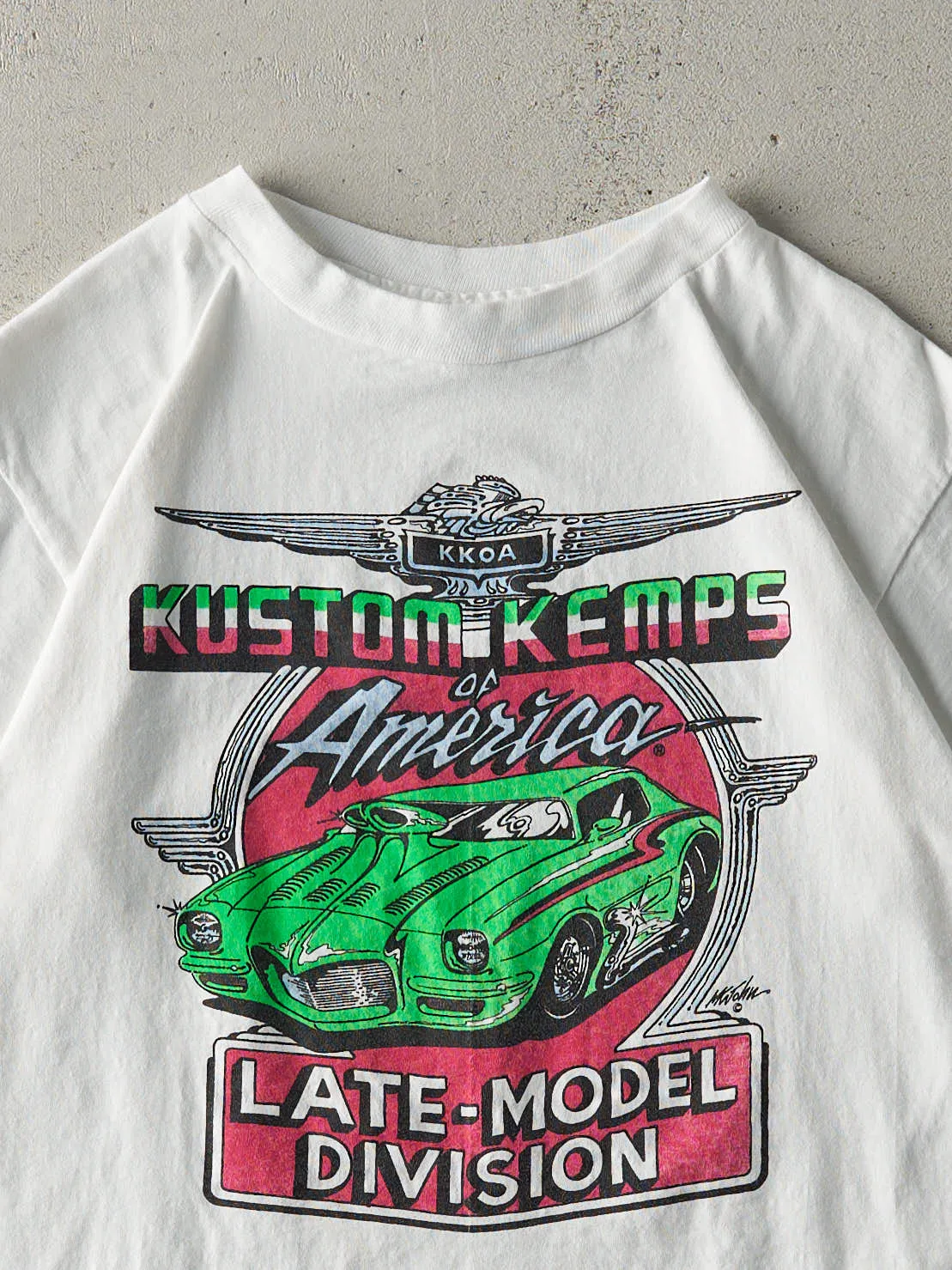 Vintage 90s White Kustom Kemps Single Stitch Tee (S) sold by Rebalance Vintage product image thumbnail 2