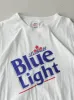 Vintage 90s White Labatt Blue Light Tee (L) sold by Rebalance Vintage
