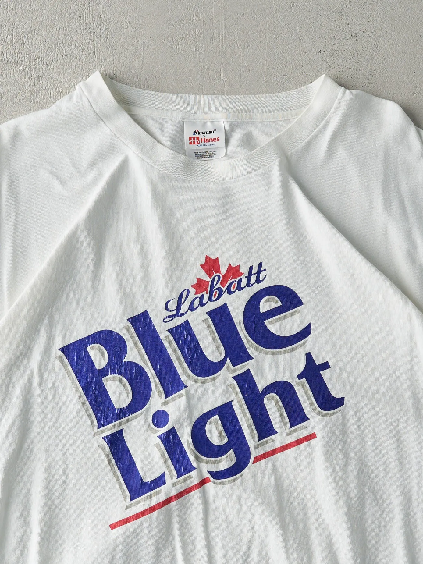 Vintage 90s White Labatt Blue Light Tee (L) sold by Rebalance Vintage product image thumbnail 2