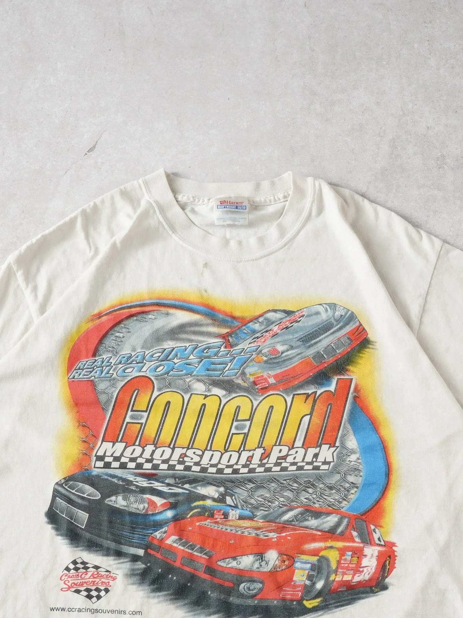 Vintage White Concord Motorsport Park CC racing Graphic Tee (M) sold by Rebalance Vintage product image thumbnail 3
