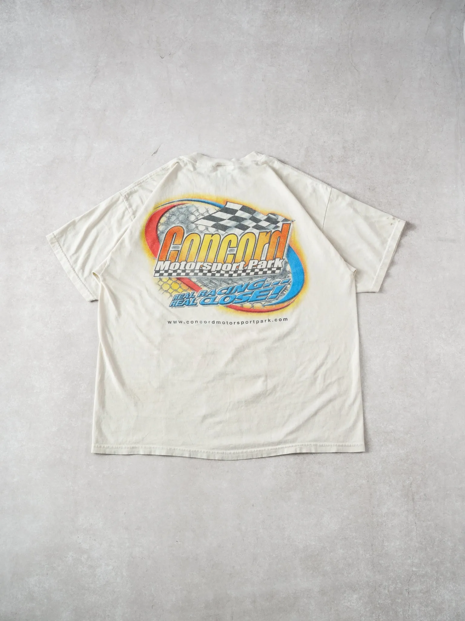Vintage White Concord Motorsport Park CC racing Graphic Tee (M) sold by Rebalance Vintage product image thumbnail 2