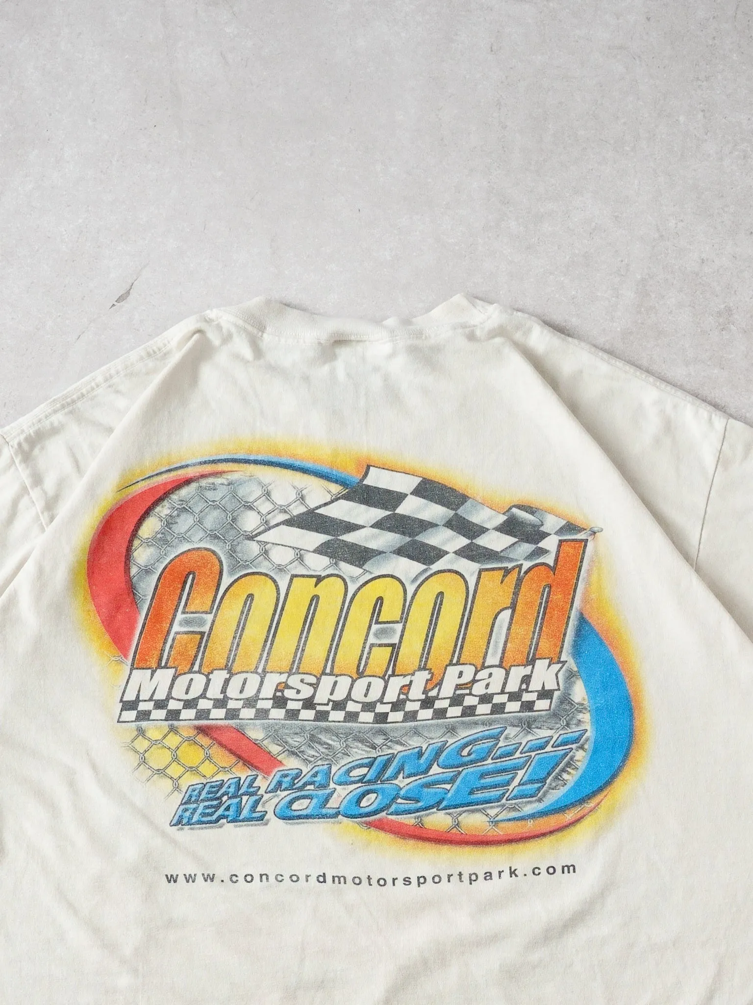 Vintage White Concord Motorsport Park CC racing Graphic Tee (M) sold by Rebalance Vintage product image thumbnail 4