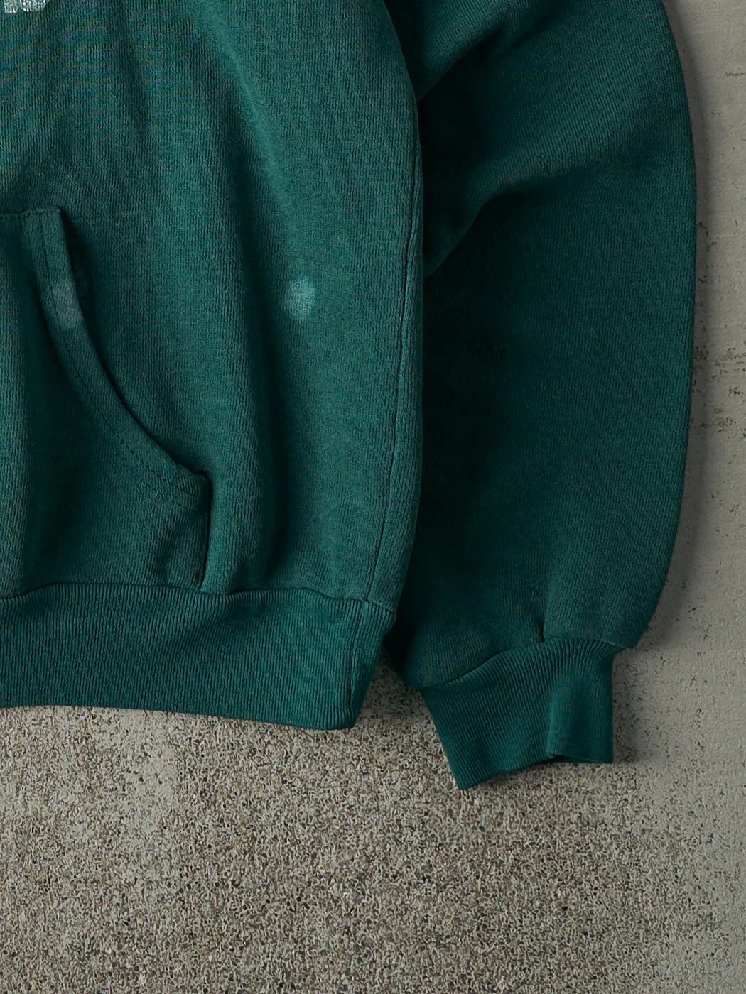 Vintage 90s Green Faded Strongsville Mustangs Hoodie (M) sold by Rebalance Vintage product image thumbnail 3