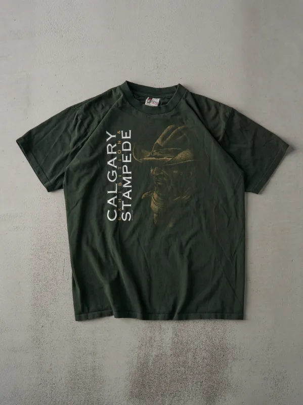 Vintage 94' Forest Green Calgary Stampede Tee (M) sold by Rebalance Vintage