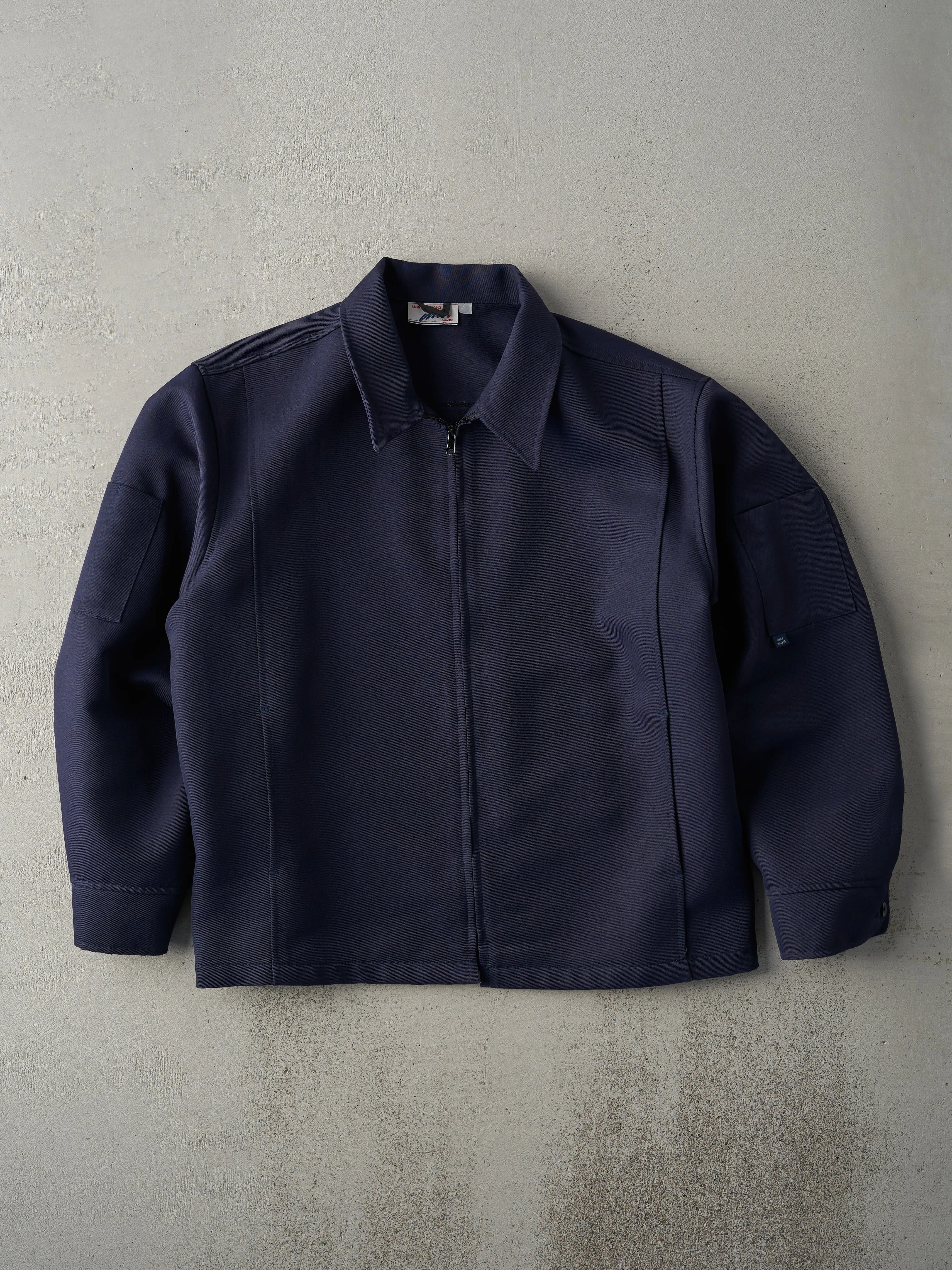 Vintage 70s Navy Blue Blank Work Jacket (M/L) sold by Rebalance Vintage