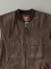 Vintage 90s Faded Brown Tough Duck Work Vest (L) sold by Rebalance Vintage