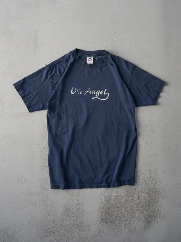 Vintage 90s Navy "0% Angel" Tee (S) sold by Rebalance Vintage