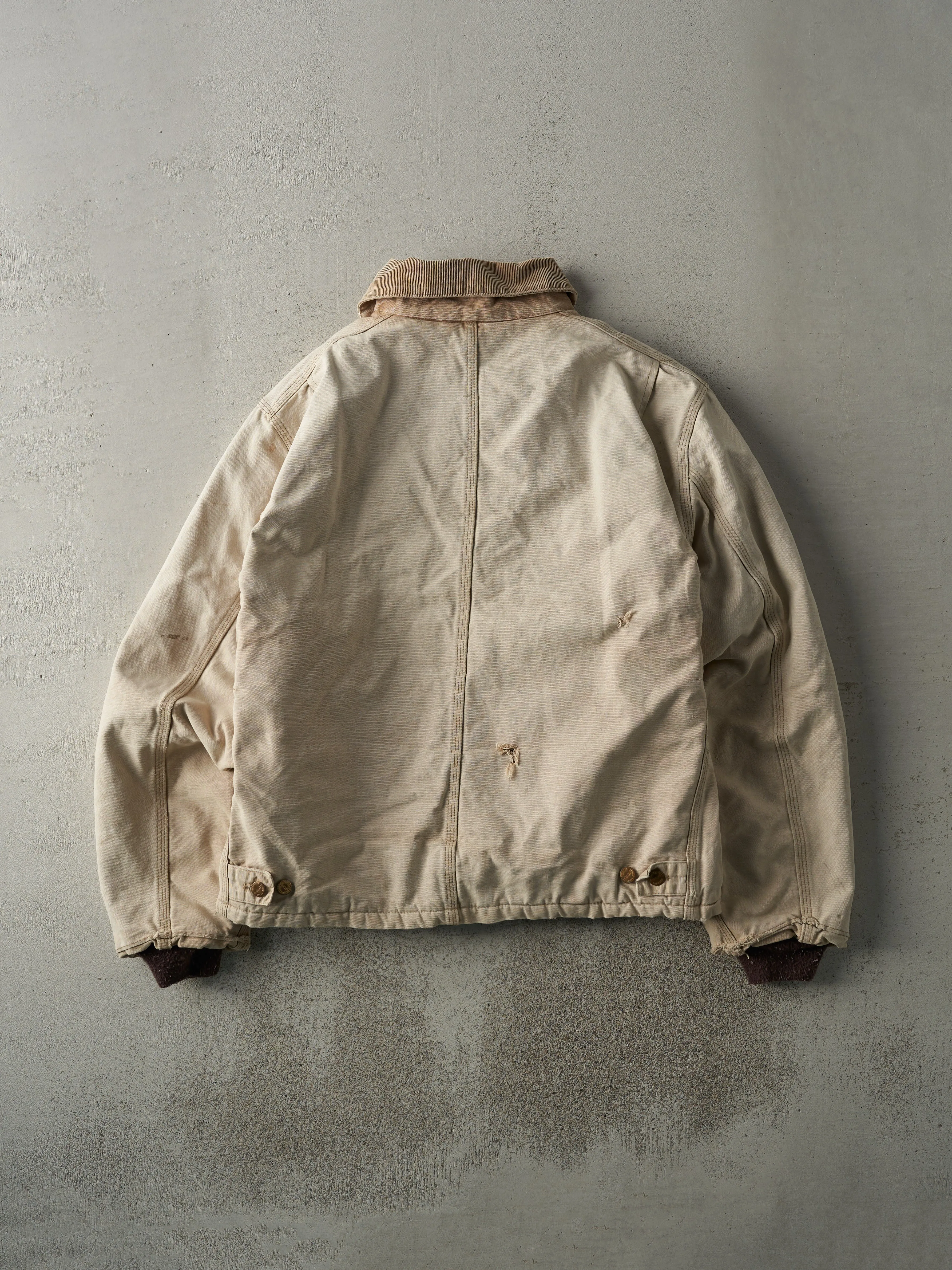 Vintage 90s Beige L Pocket Carhartt Workwear Jacket (XL) sold by Rebalance Vintage product image thumbnail 3