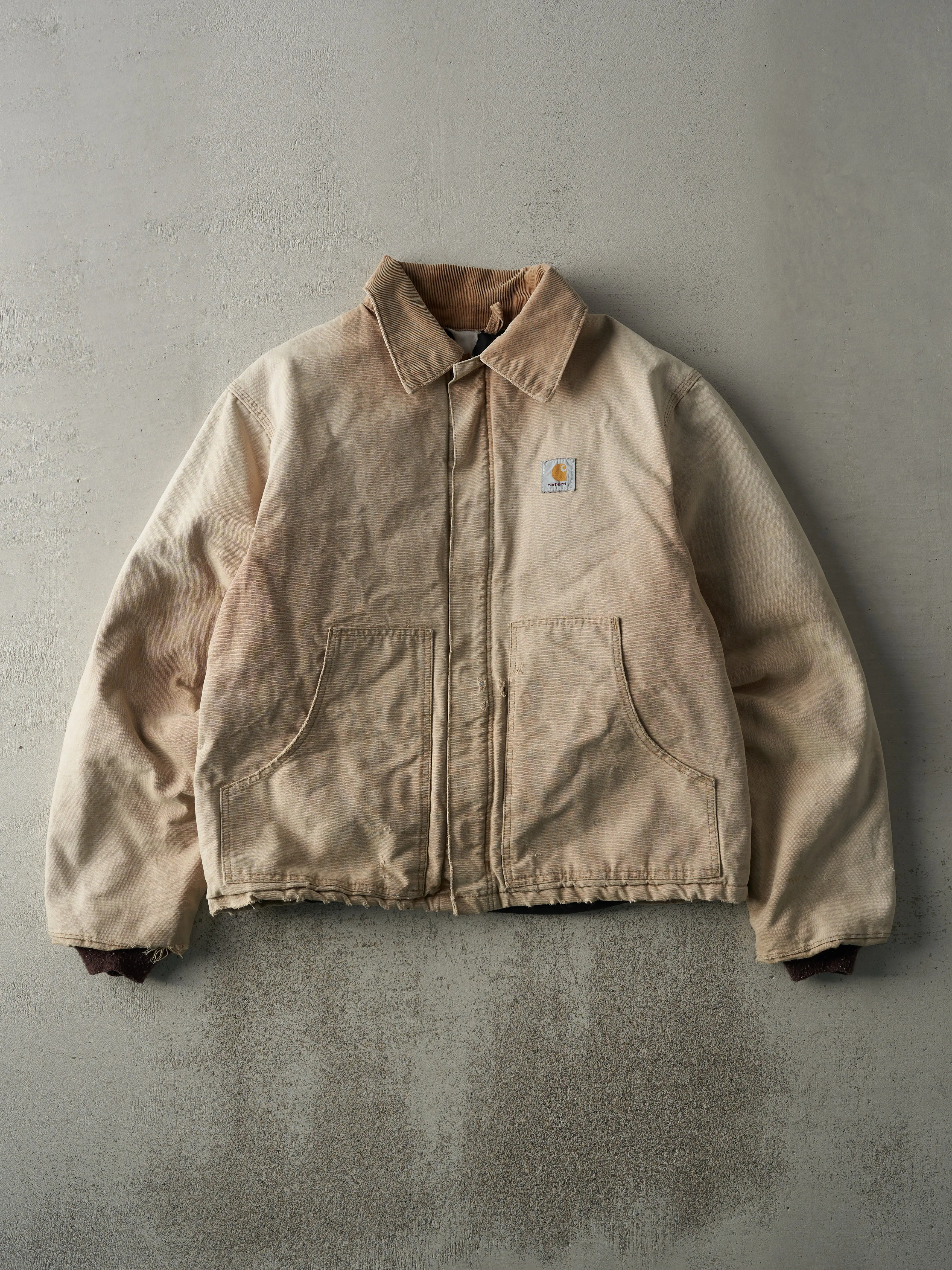 Vintage 90s Beige L Pocket Carhartt Workwear Jacket (XL) sold by Rebalance Vintage