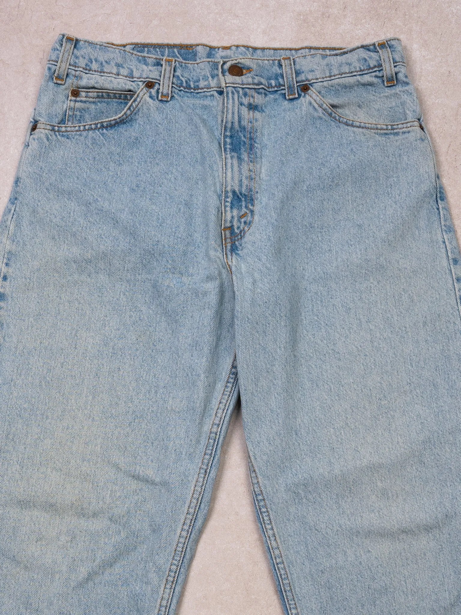 Vintage 1970s Light Blue Levi 550 Relax Fit Jeans (30 x 32) sold by Rebalance Vintage product image thumbnail 2