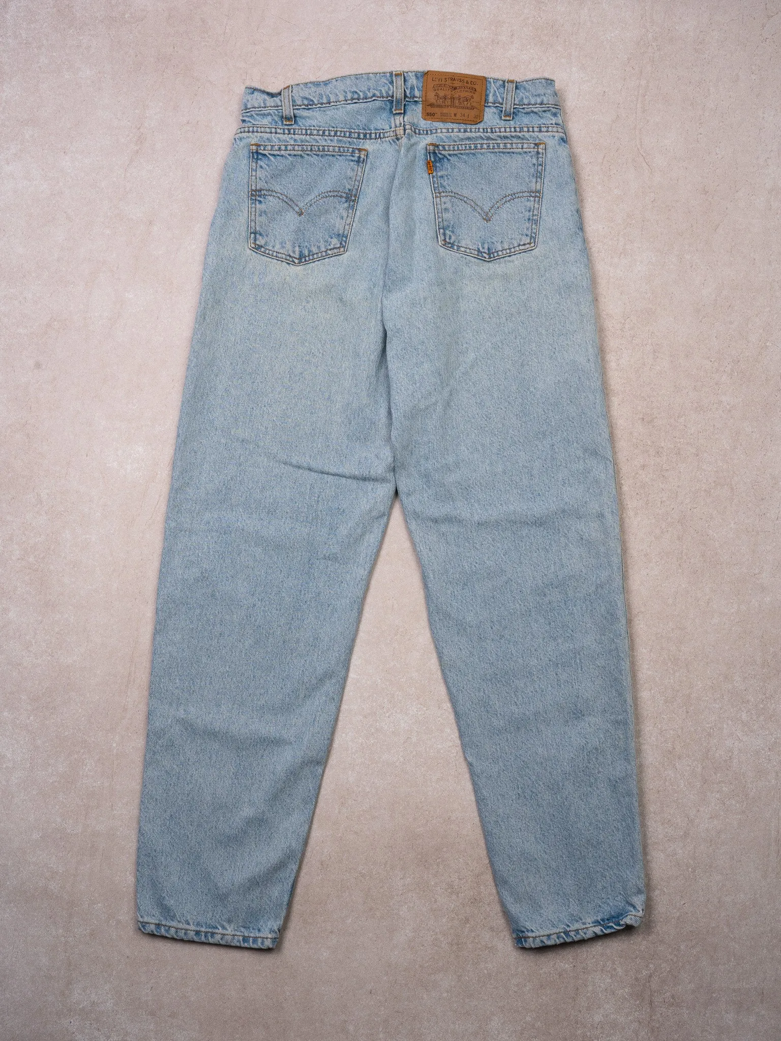 Vintage 1970s Light Blue Levi 550 Relax Fit Jeans (30 x 32) sold by Rebalance Vintage product image thumbnail 3