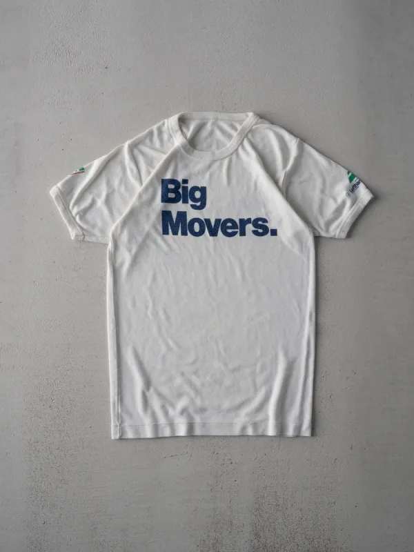 Vintage 70s White Lufthansa Big Movers Ringer Tee (XS) made by Rebalance Vintage