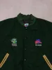 Vintage 90s Pine Green and Cream San Antonio Dragons Planet Hollywood Varsity Jacket (XL) sold by Rebalance Vintage