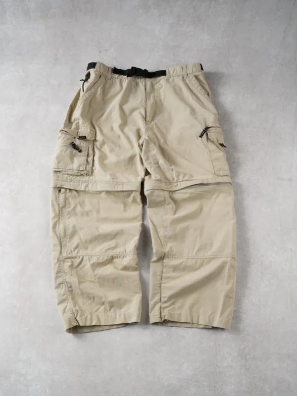 Vintage 90s Biege BC Clothing 2 in 1 Cargo Pants (34x27) sold by Rebalance Vintage