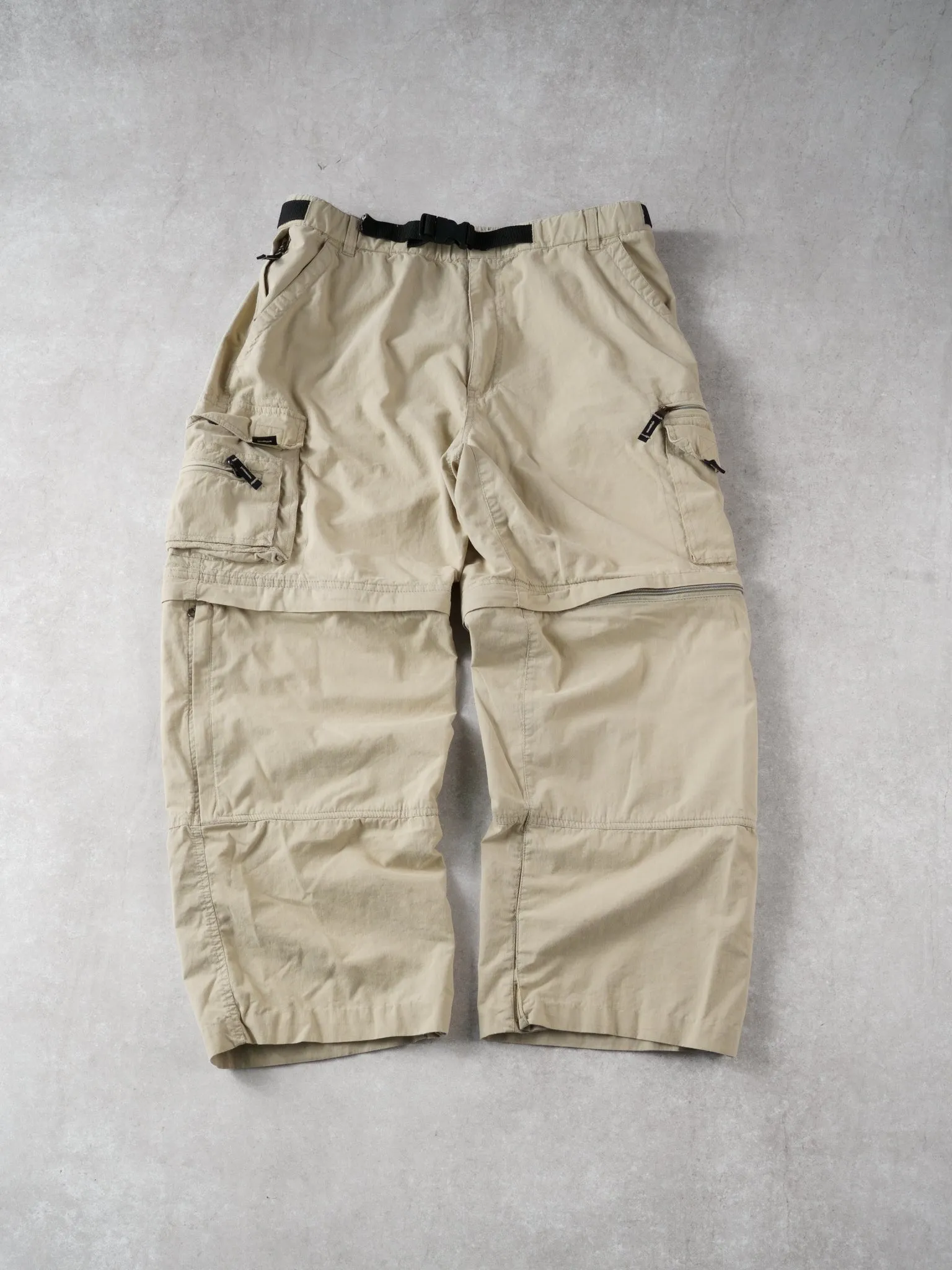 Vintage 90s Biege BC Clothing 2 in 1 Cargo Pants (34x27) sold by Rebalance Vintage