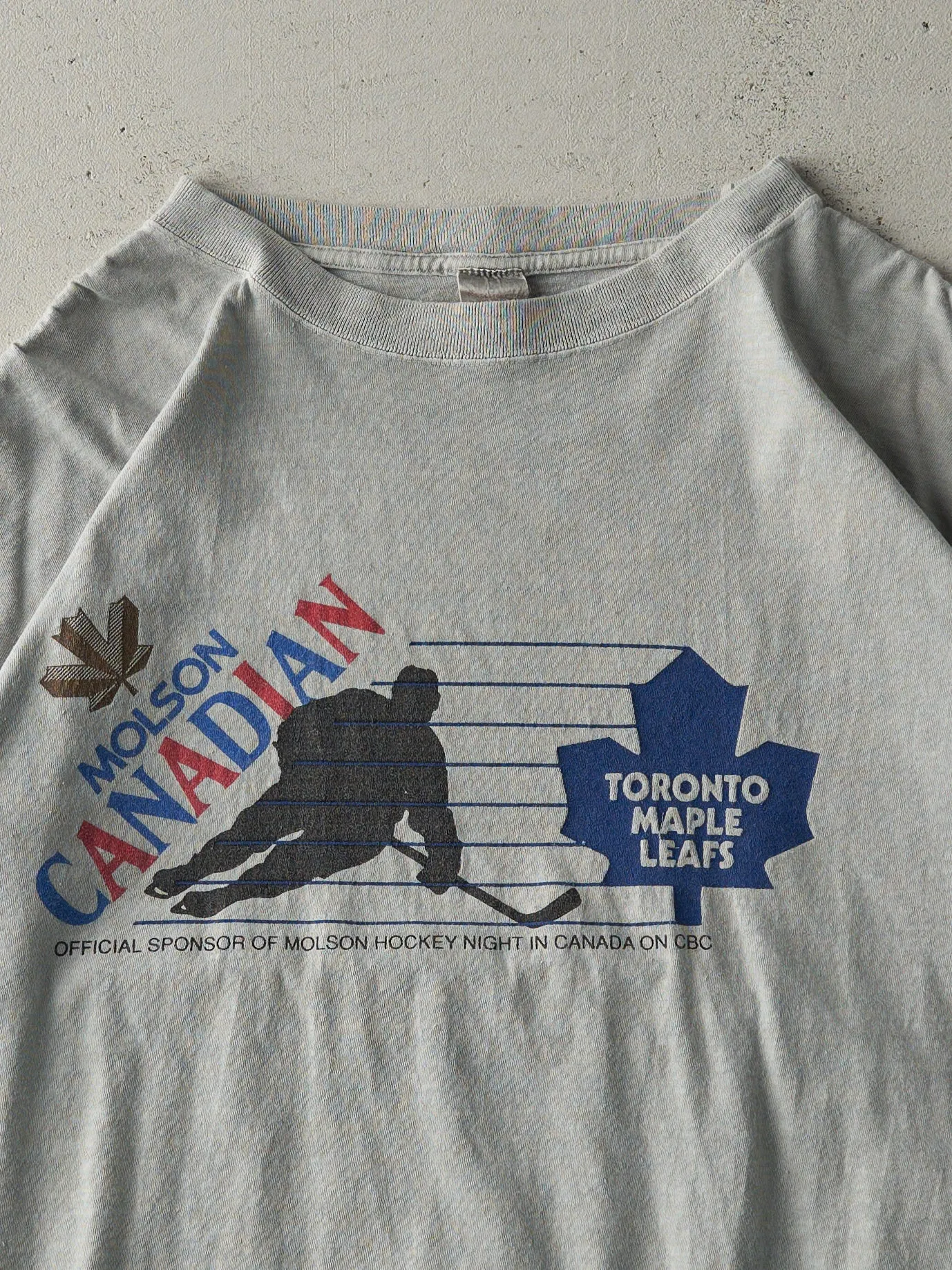 Vintage 90s Grey Molson Canadian Toronto Maple Leafs Tee (L) sold by Rebalance Vintage product image thumbnail 2