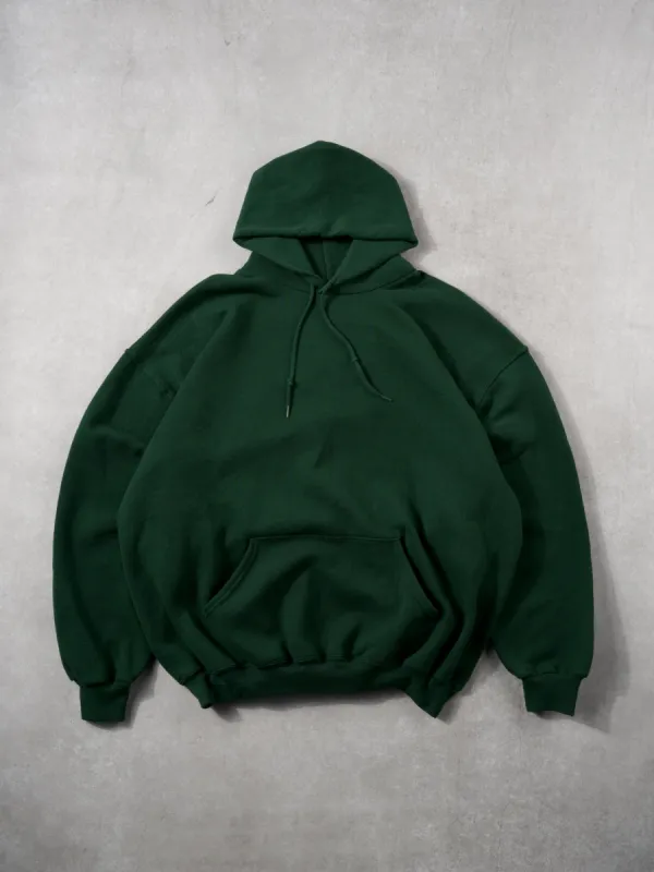 Vintage 90s Pine Green Russell Athletics Blank Hoodie (XL) sold by Rebalance Vintage