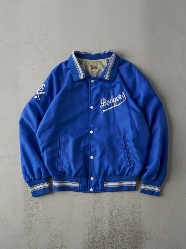 Vintage 80s Blue LA Dodgers Nylon Bomber Jacket (M) sold by Rebalance Vintage