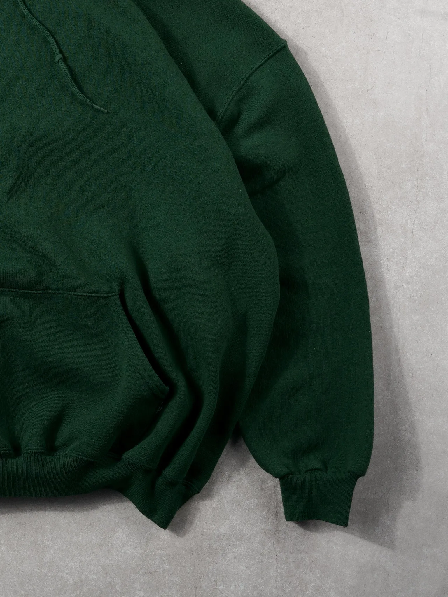 Vintage 90s Pine Green Russell Athletics Blank Hoodie (XL) sold by Rebalance Vintage product image thumbnail 3