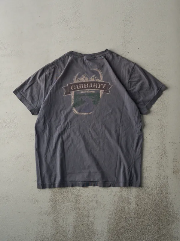 Vintage Y2K Grey Carhartt Back Country Tee (M/L) sold by Rebalance Vintage