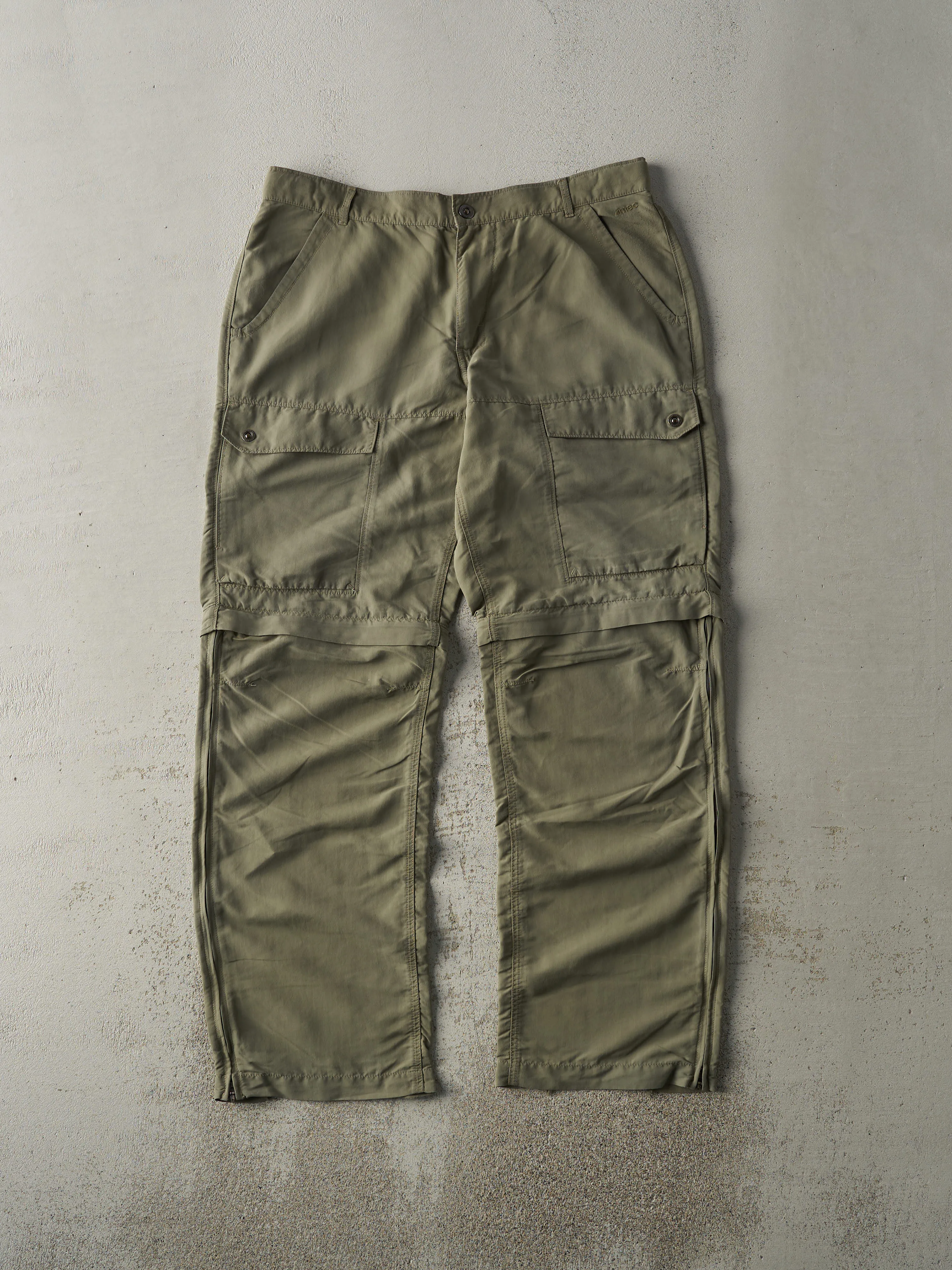 Vintage Y2K Green MEC Zip Off Cargo Pants (35.5x32) sold by Rebalance Vintage