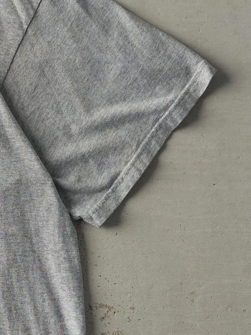 Vintage 90s Grey Nike Swoosh Embroidered Tee (XXL) sold by Rebalance Vintage product image thumbnail 3