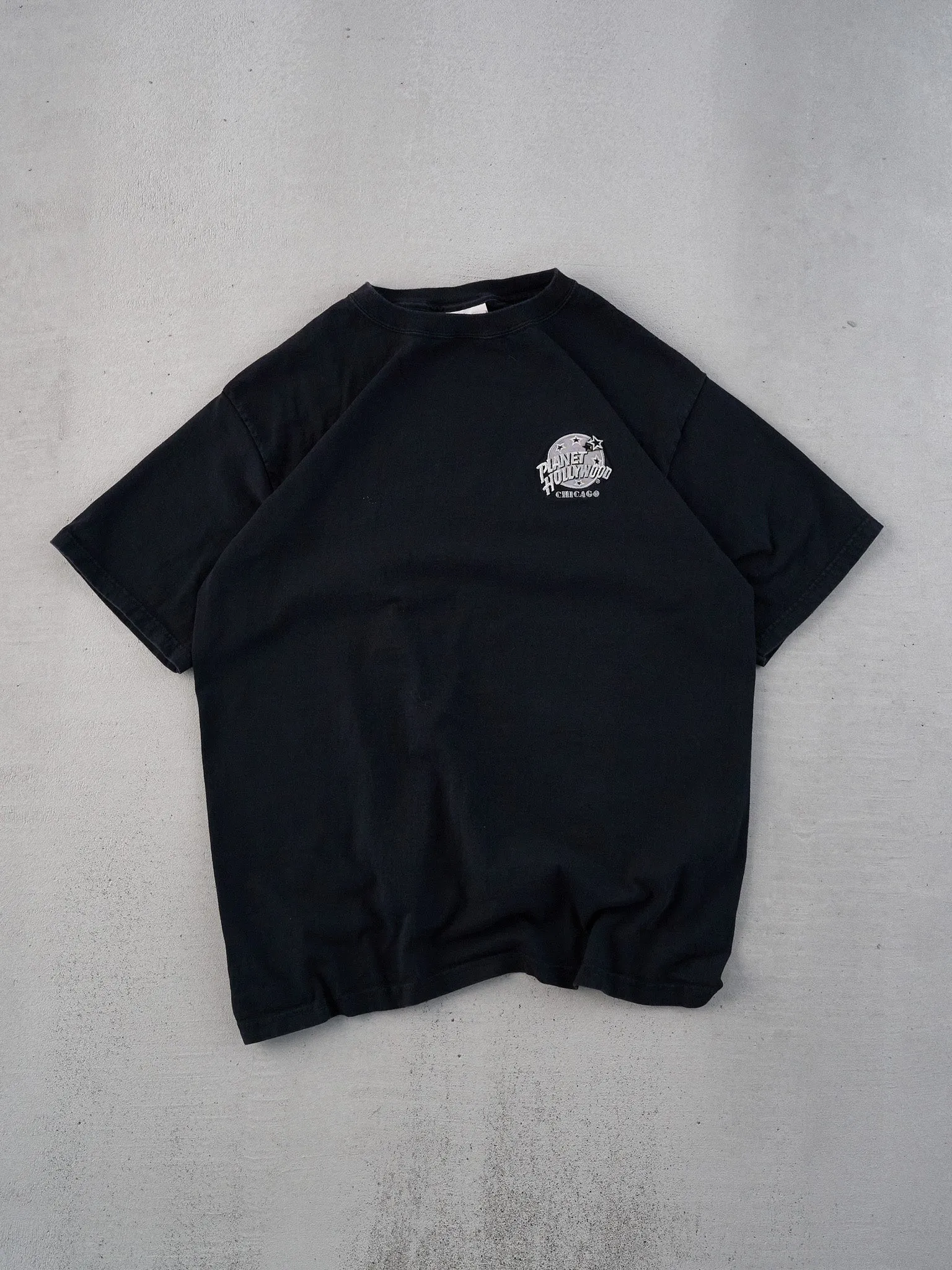 Vintage 90s Black Cafe Hollywood Chicago Tee (M) sold by Rebalance Vintage