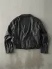 Vintage 80s Black Sears Leather Biker Jacket (L) sold by Rebalance Vintage