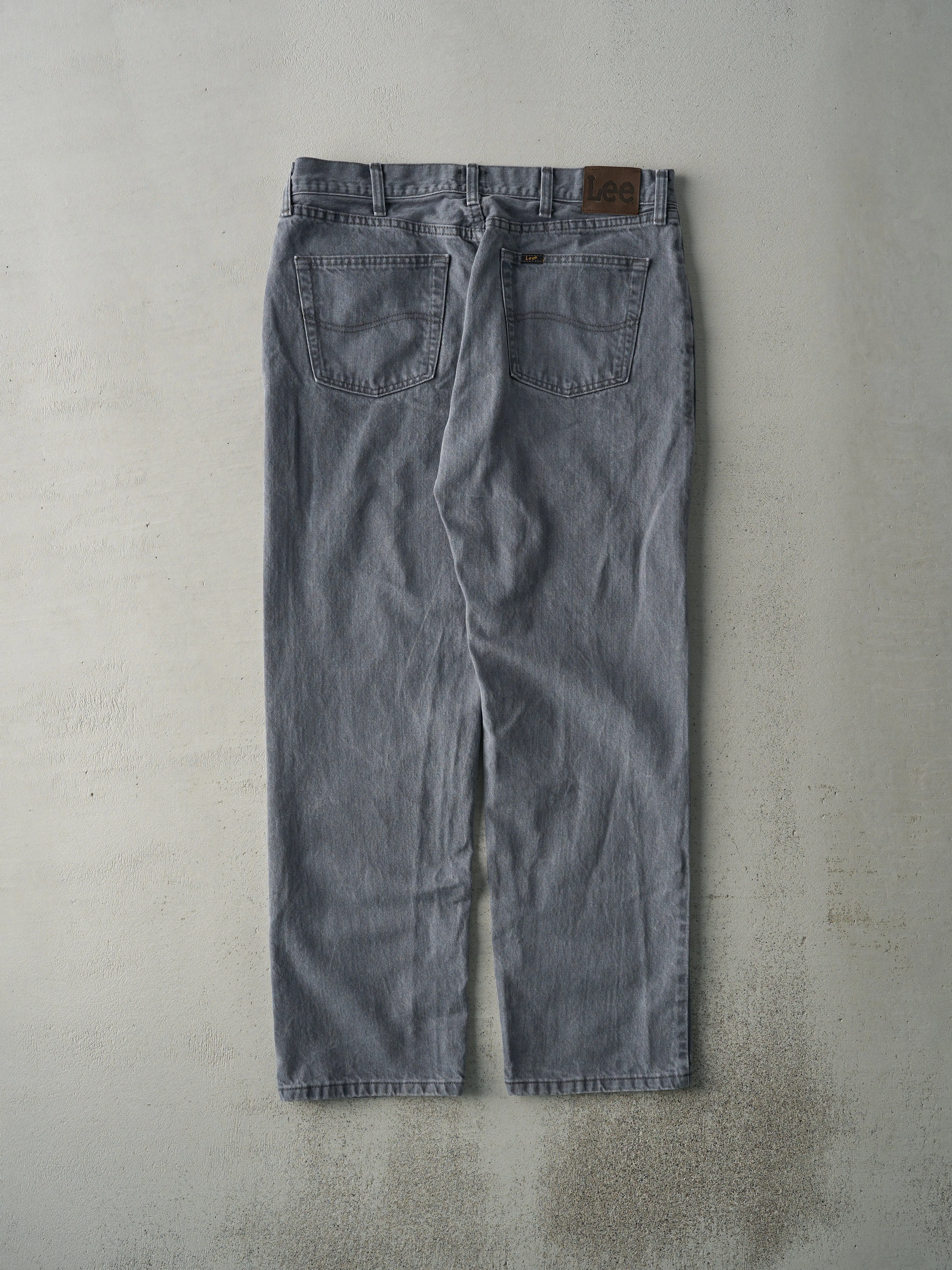 Vintage 90s Grey Lee Denim Pants (34x29) sold by Rebalance Vintage product image thumbnail 2