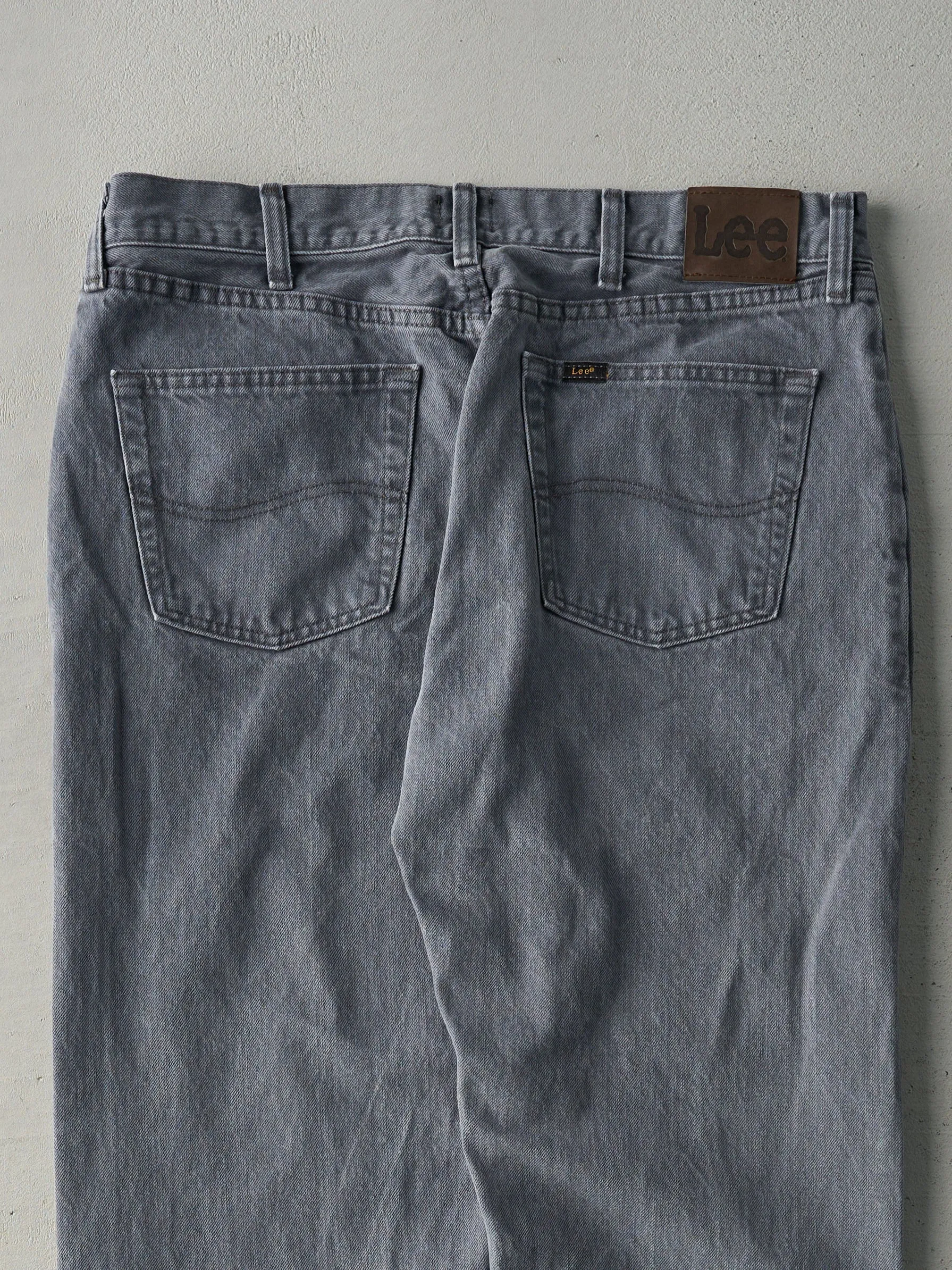 Vintage 90s Grey Lee Denim Pants (34x29) sold by Rebalance Vintage product image thumbnail 4