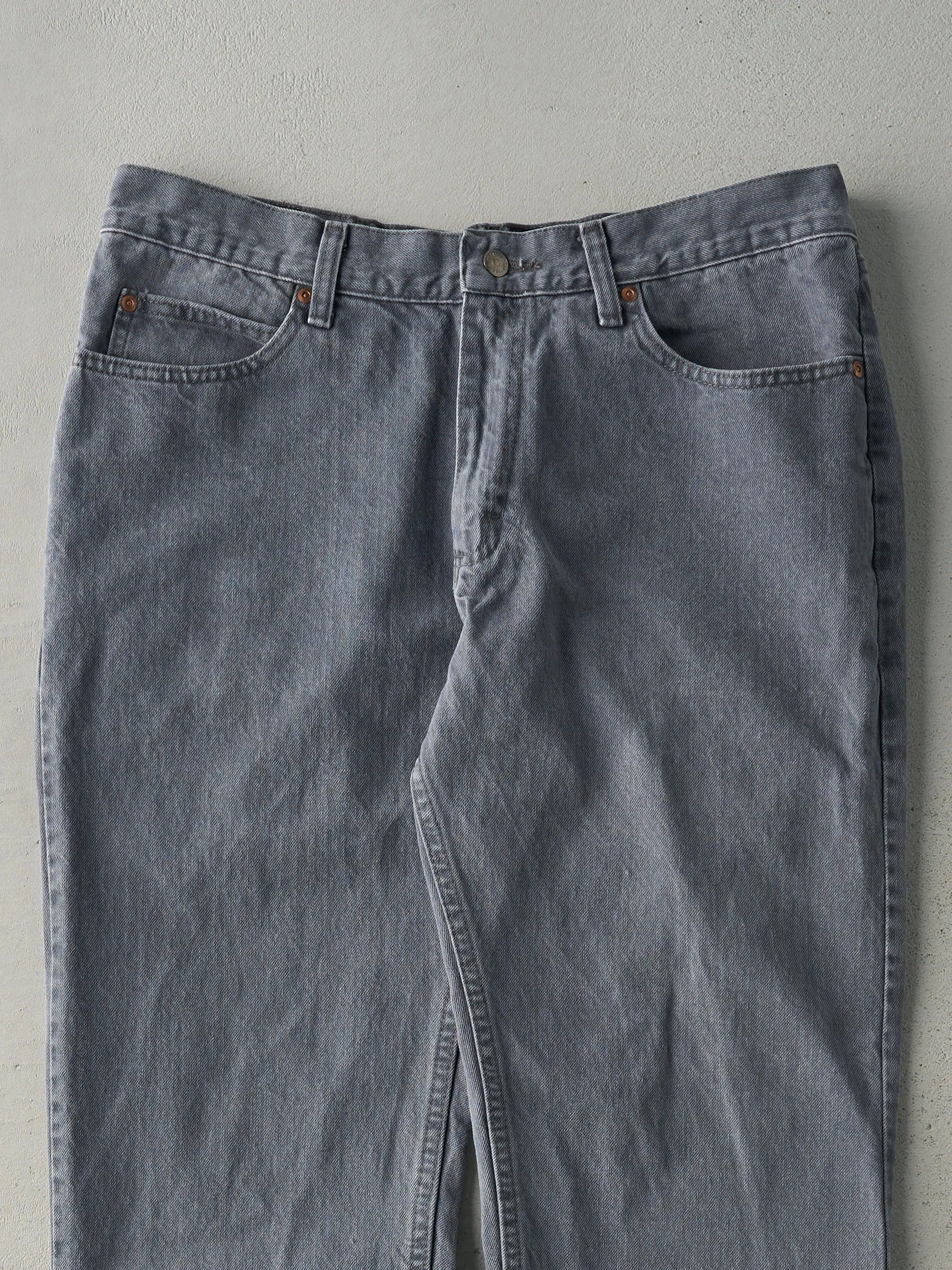 Vintage 90s Grey Lee Denim Pants (34x29) sold by Rebalance Vintage product image thumbnail 3