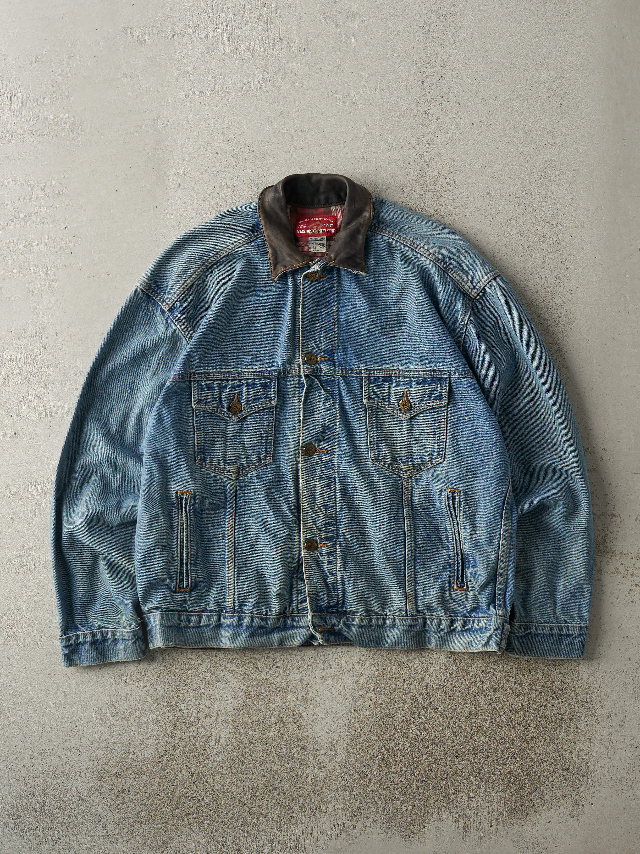 Vintage 90s Marlboro Country Store Denim Jacket (M) sold by Rebalance Vintage