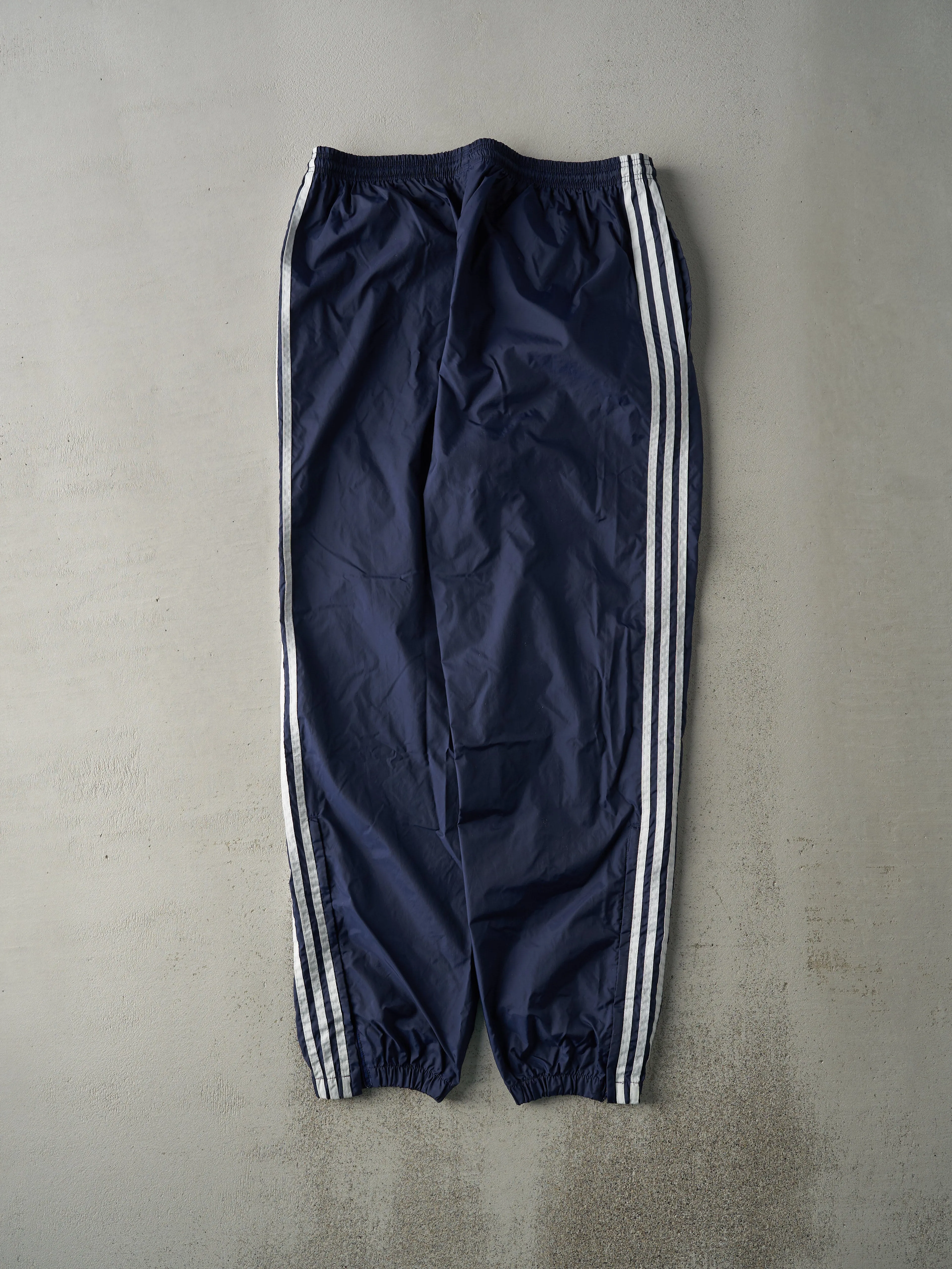 Vintage 90s Navy Blue Adidas Wind Breaker Track Pants (36x32) sold by Rebalance Vintage product image thumbnail 2