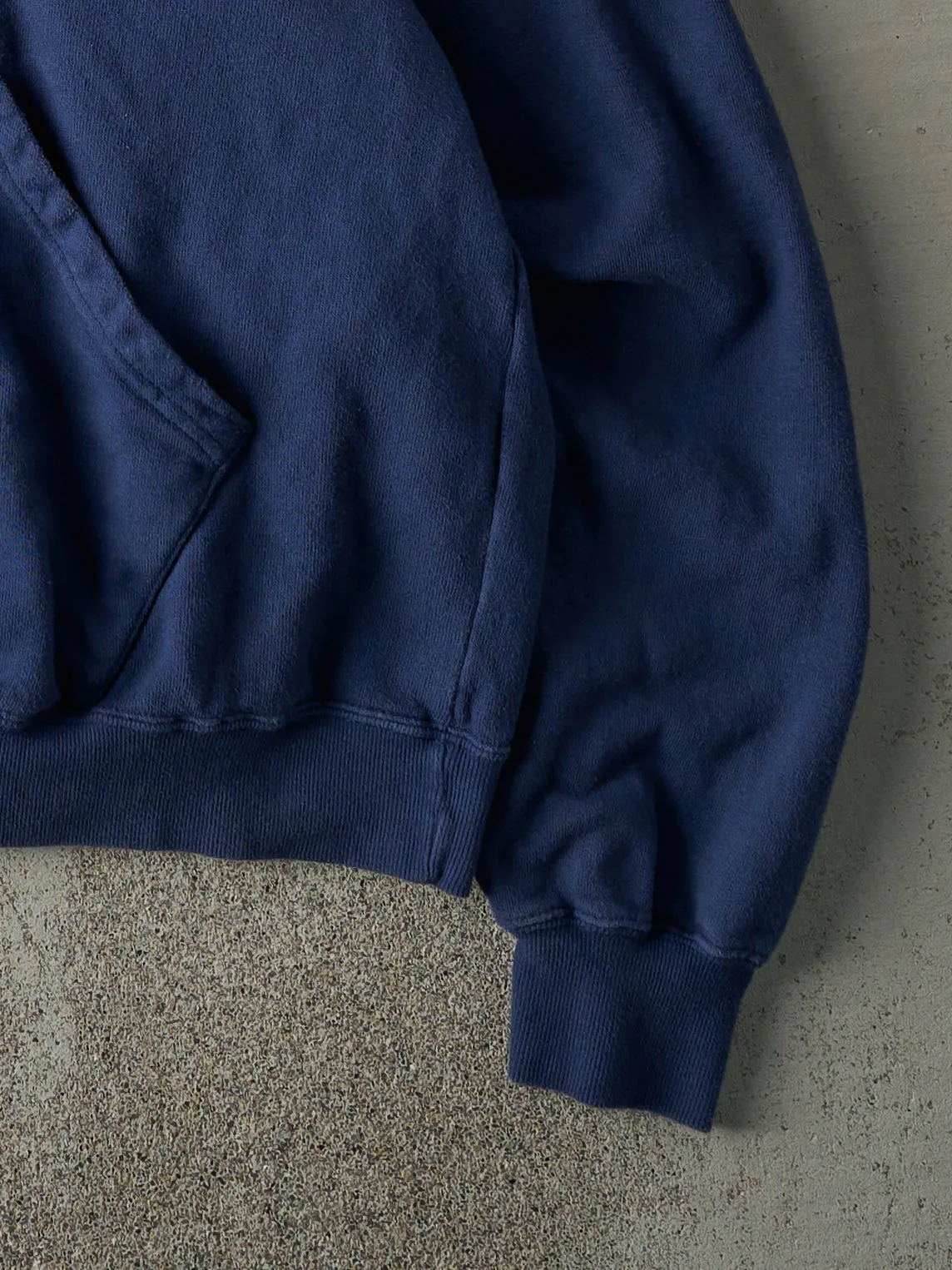 Vintage Y2K Navy Blue Harley Davidson Blank Hoodie (L) sold by Rebalance Vintage product image thumbnail 3