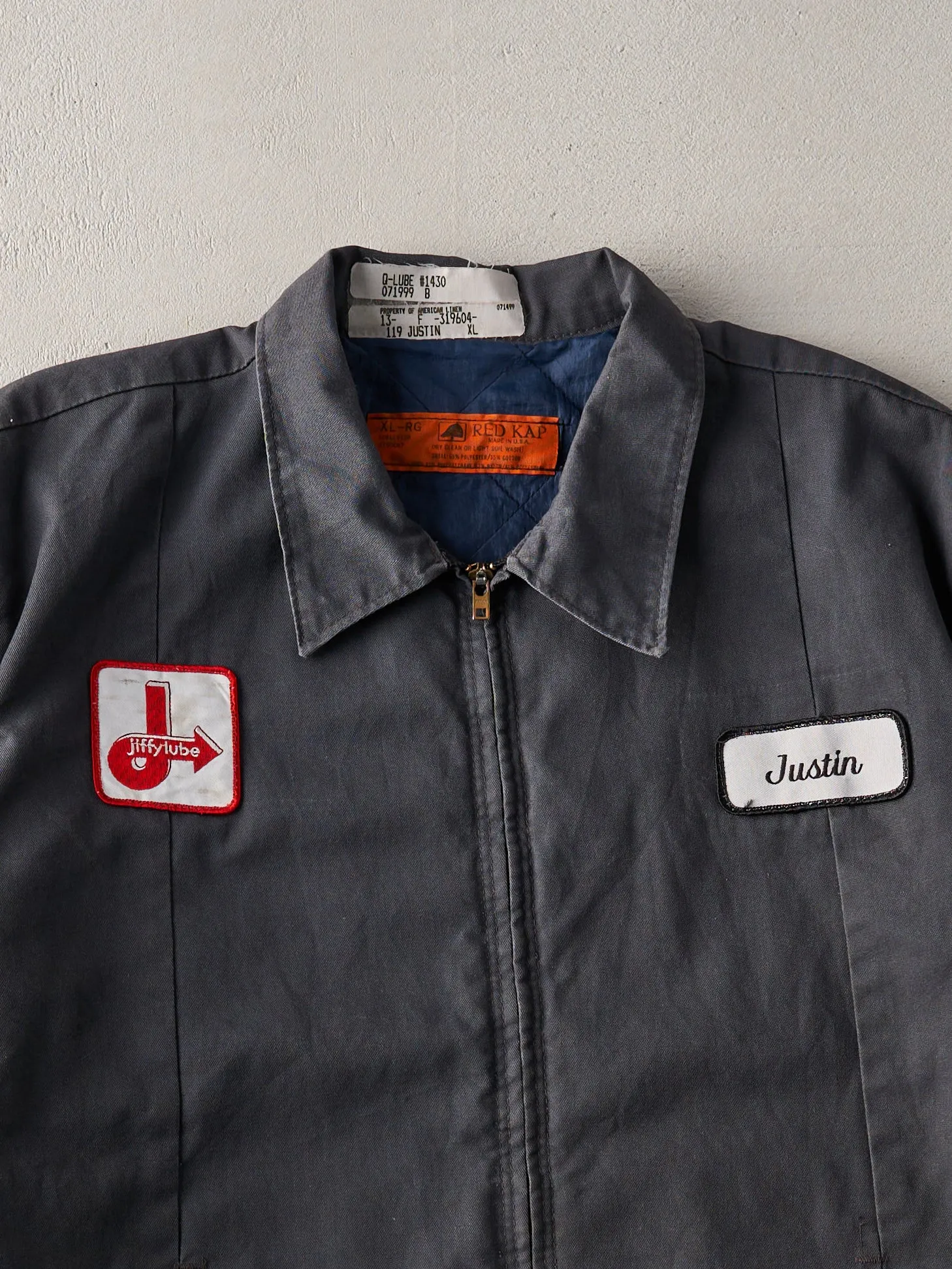 Vintage 70s Charcoal Grey Work Jacket (L) sold by Rebalance Vintage product image thumbnail 2