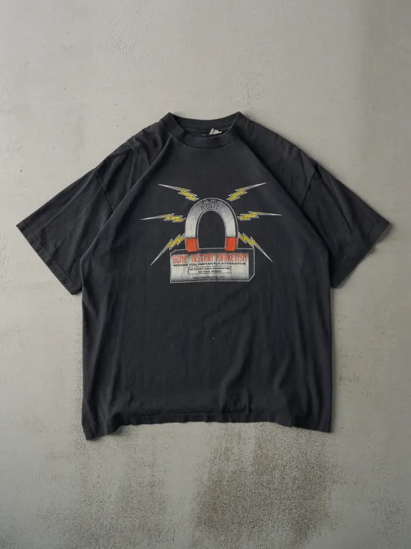 Vintage 96' Black Warner Bros ACME Looney Tunes Single Stitch Tee (L) sold by Rebalance Vintage