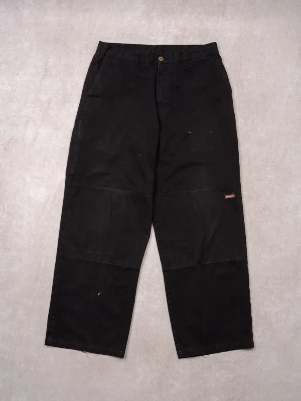 Vintage Black Dickies Double Knee Workwear Pants (32 x 28) sold by Rebalance Vintage