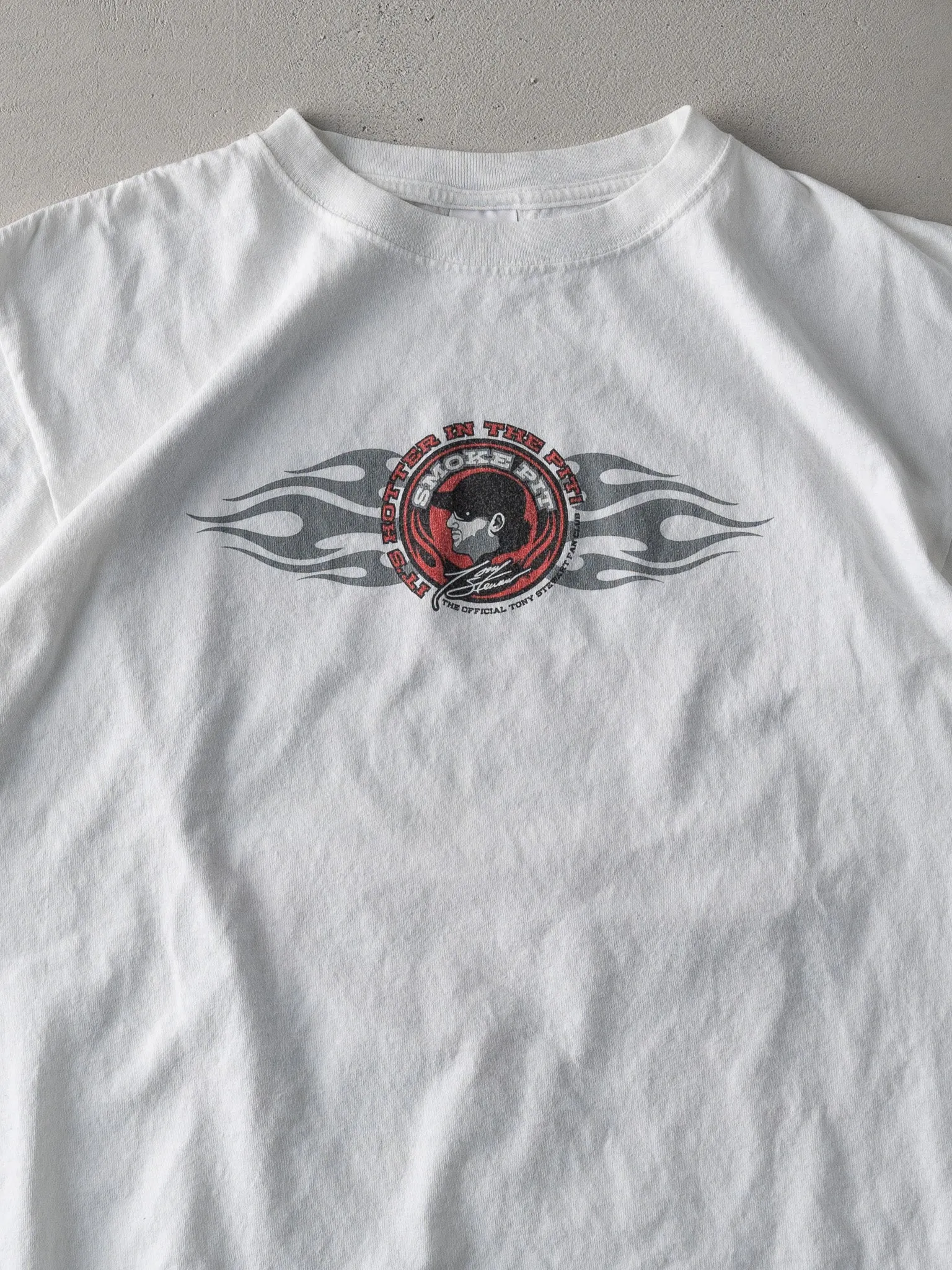 Vintage Y2K White Tony Stewart Fan Club Racing Tee (M) sold by Rebalance Vintage product image thumbnail 3
