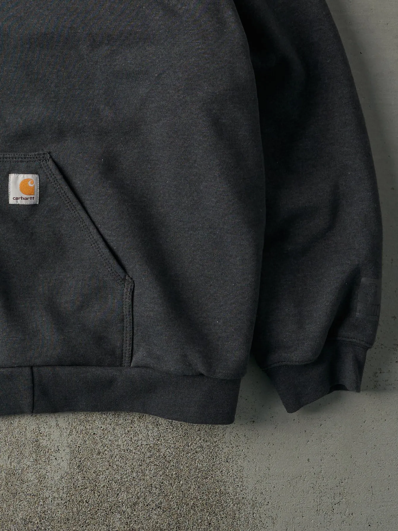 Vintage Y2K Charcoal Grey Carhartt Thermal Lined Rain Defender Zip Up Hoodie (XXL) sold by Rebalance Vintage product image thumbnail 3