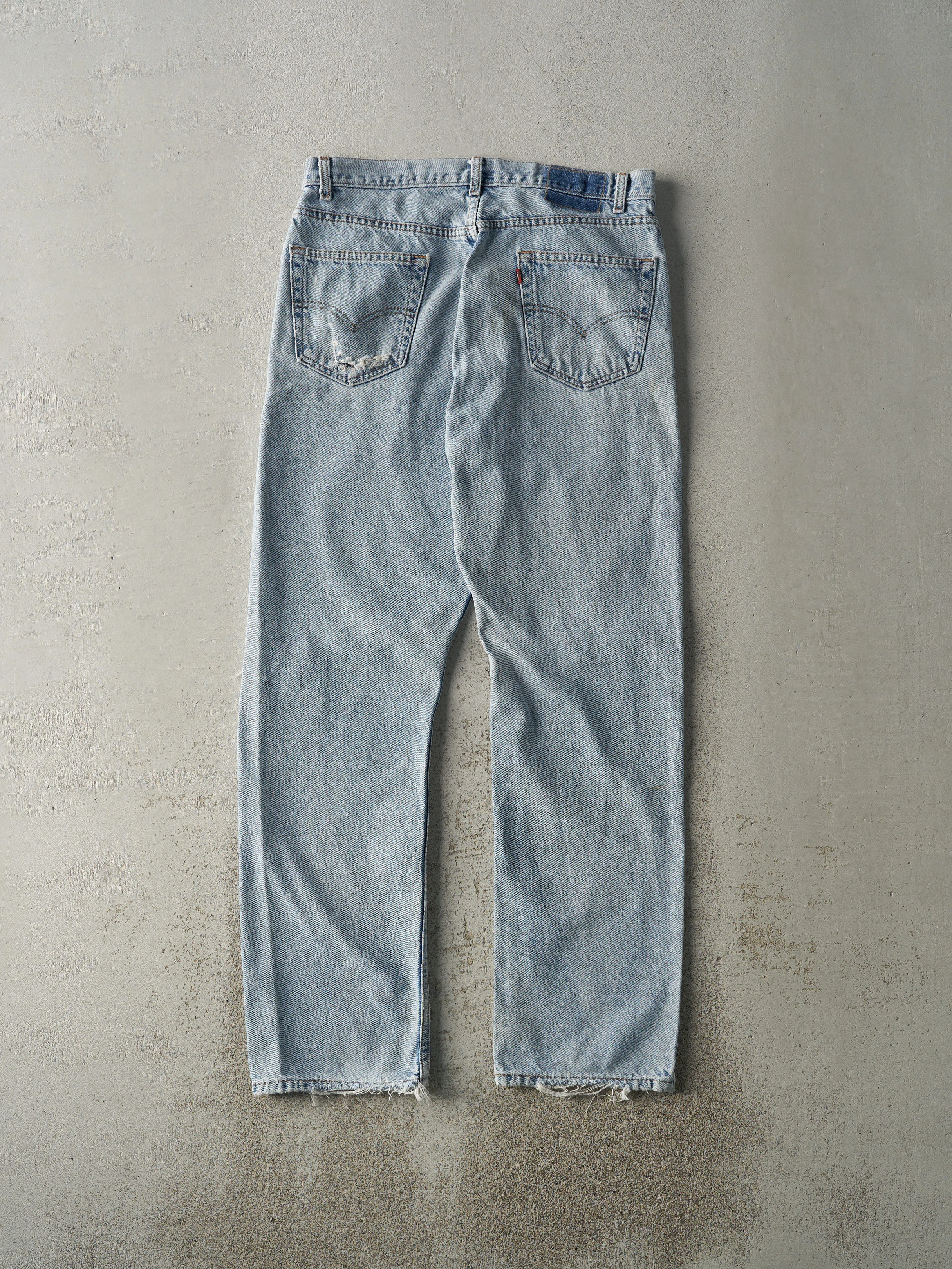 Vintage 90s Light Wash Levi's 505 Jeans (35x31.5) sold by Rebalance Vintage product image thumbnail 2