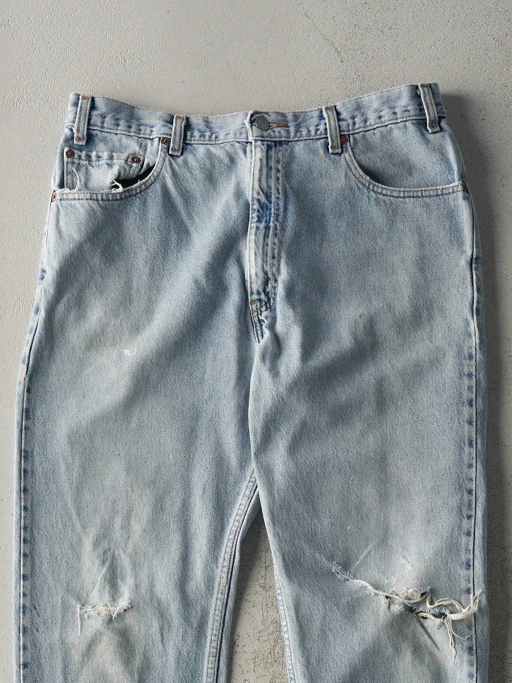 Vintage 90s Light Wash Levi's 505 Jeans (35x31.5) sold by Rebalance Vintage product image thumbnail 3