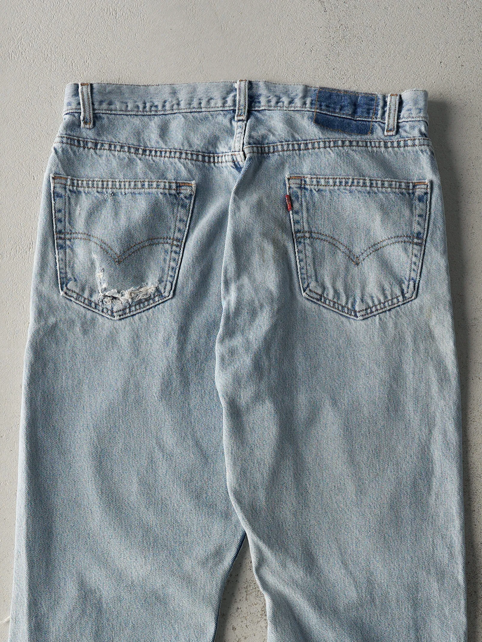 Vintage 90s Light Wash Levi's 505 Jeans (35x31.5) sold by Rebalance Vintage product image thumbnail 4
