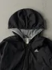 Vintage 90s Black Adidas Embroidered Logo Windbreaker Jacket (M) sold by Rebalance Vintage