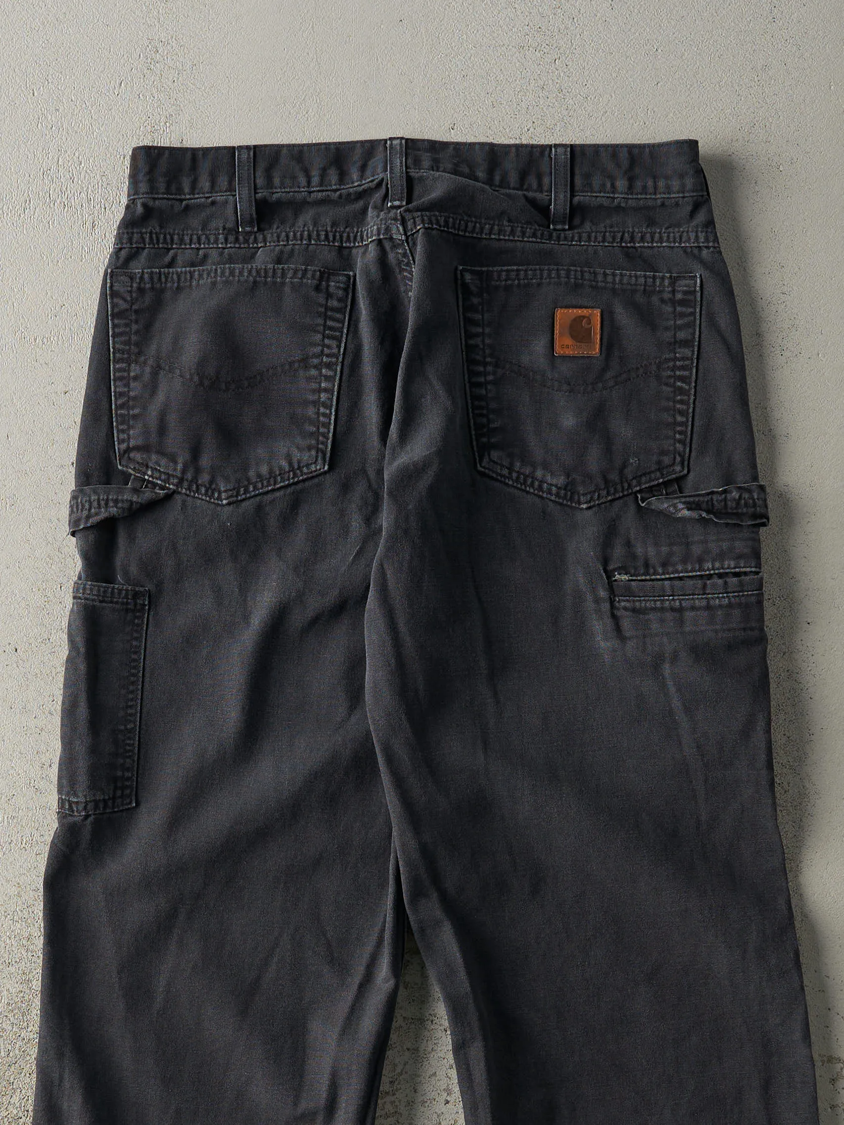 Vintage 90s Black Carhartt Lightweight Carpenter Pants (32x33) sold by Rebalance Vintage product image thumbnail 4