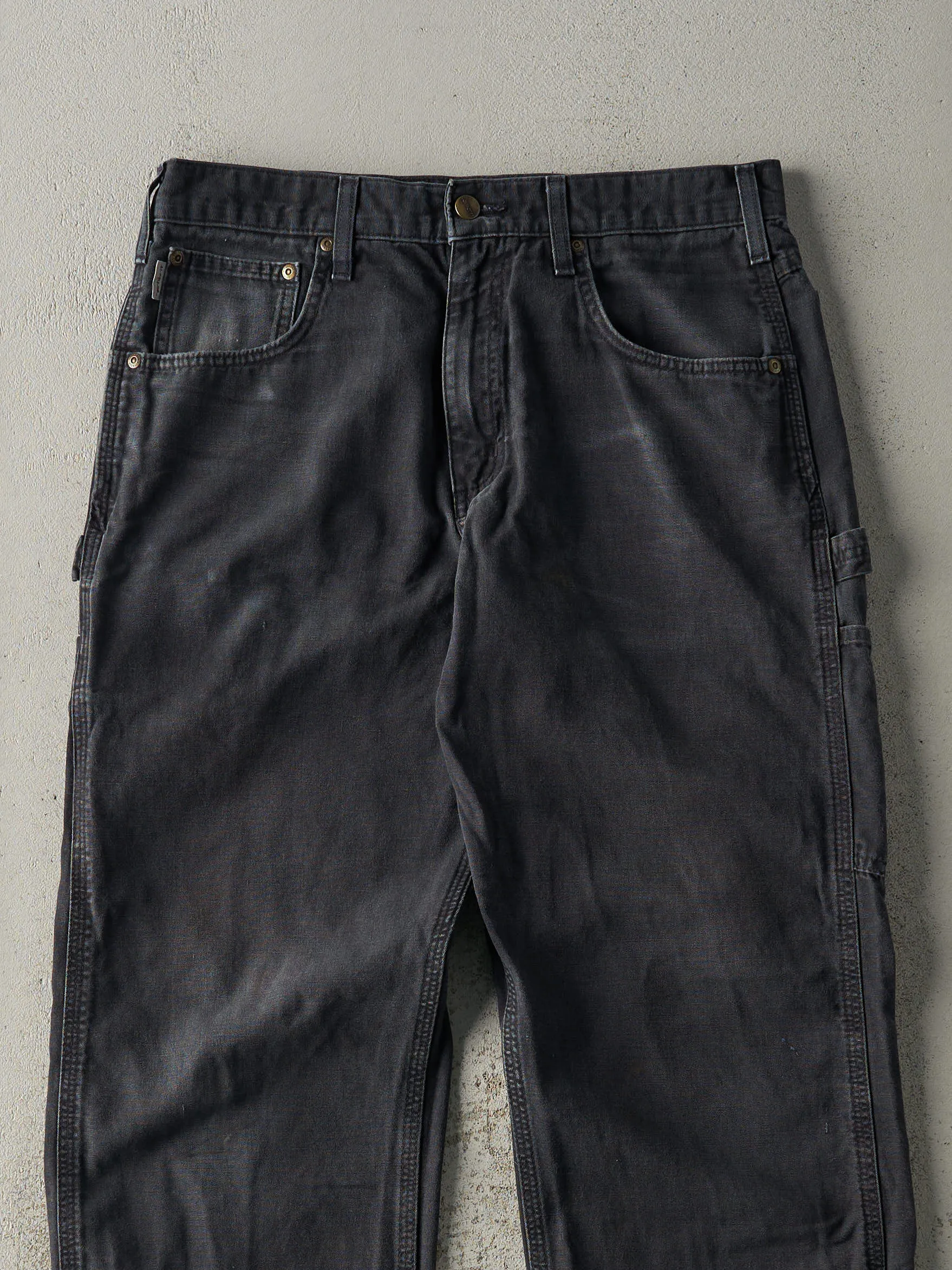 Vintage 90s Black Carhartt Lightweight Carpenter Pants (32x33) sold by Rebalance Vintage product image thumbnail 3