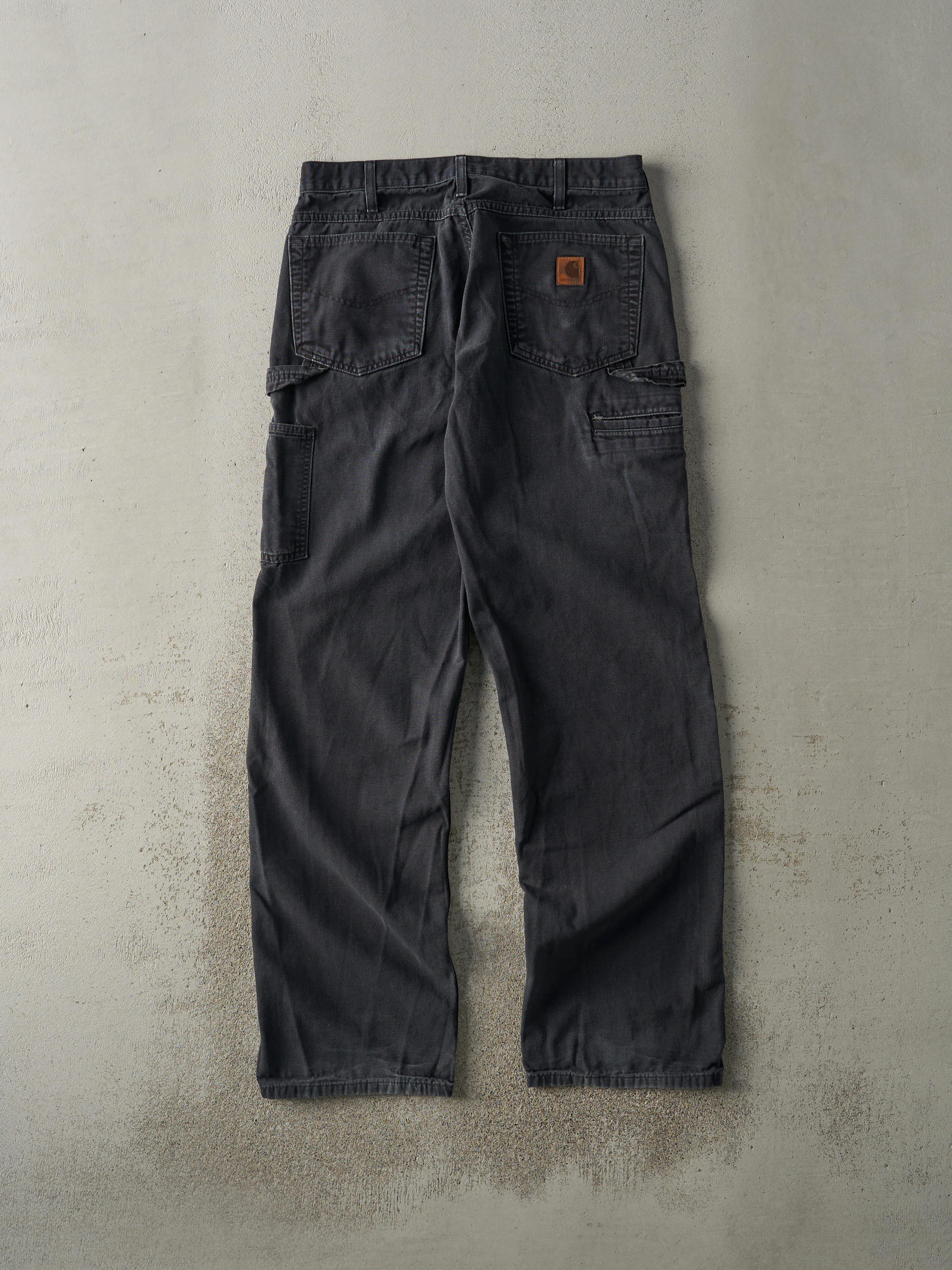 Vintage 90s Black Carhartt Lightweight Carpenter Pants (32x33) sold by Rebalance Vintage product image thumbnail 2
