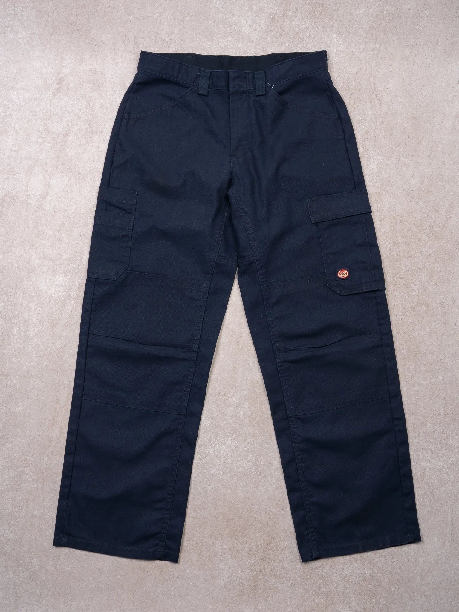 Vintage Blue Red Kap Double Knee Cargo Pants (30 x 30) sold by Rebalance Vintage