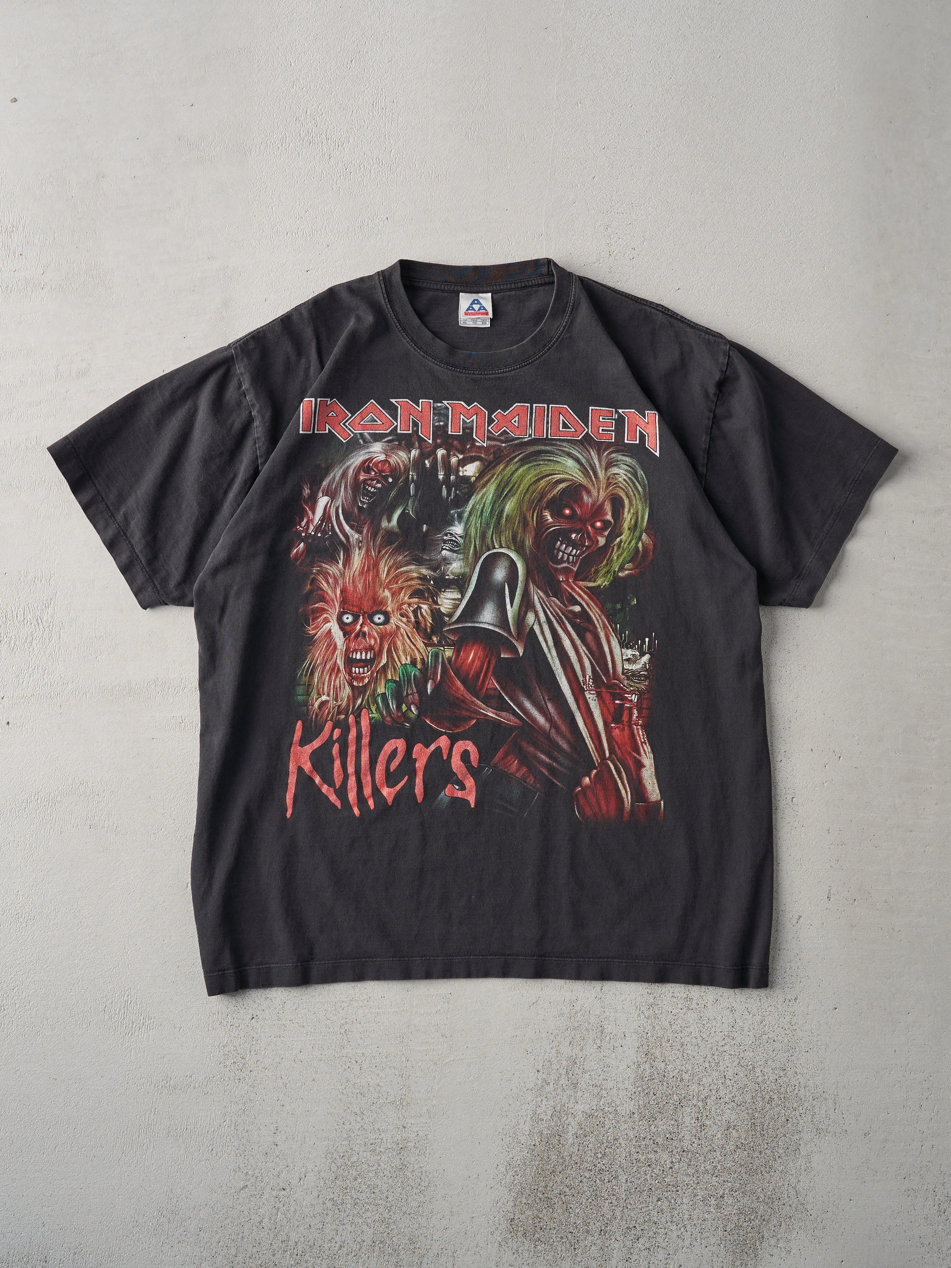 Vintage Y2K Black Iron Maiden Killers Tee (L) sold by Rebalance Vintage