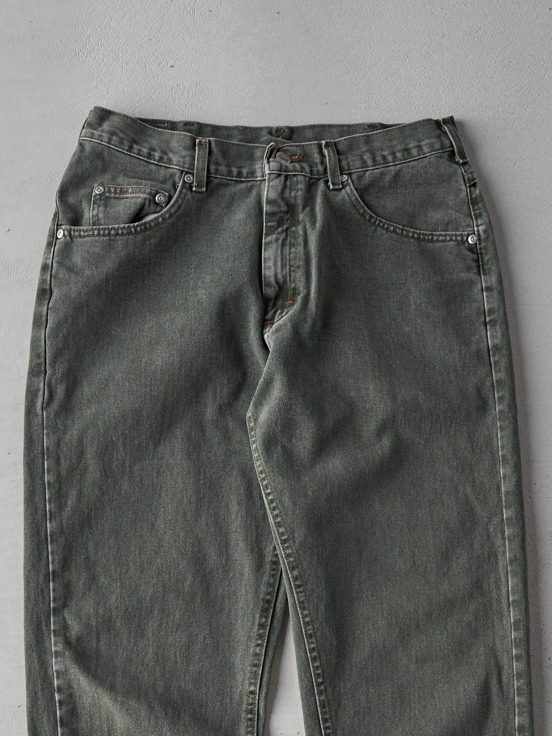 Vintage 90s Dark Green Lee Riveted Pants (33x31) sold by Rebalance Vintage product image thumbnail 3