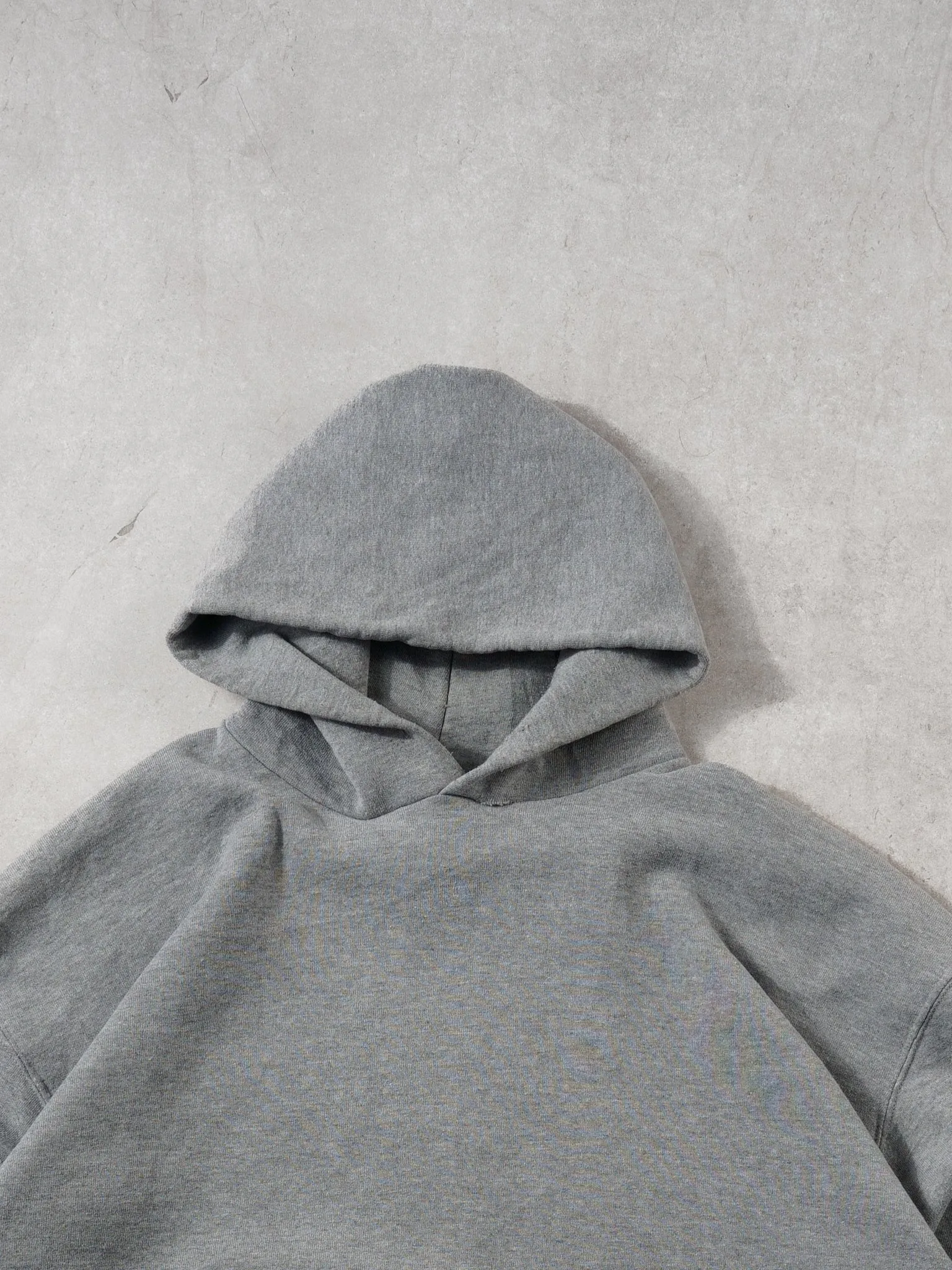 Vintage 90s Grey Russell Athletics Blank Hoodie (L) sold by Rebalance Vintage product image thumbnail 2